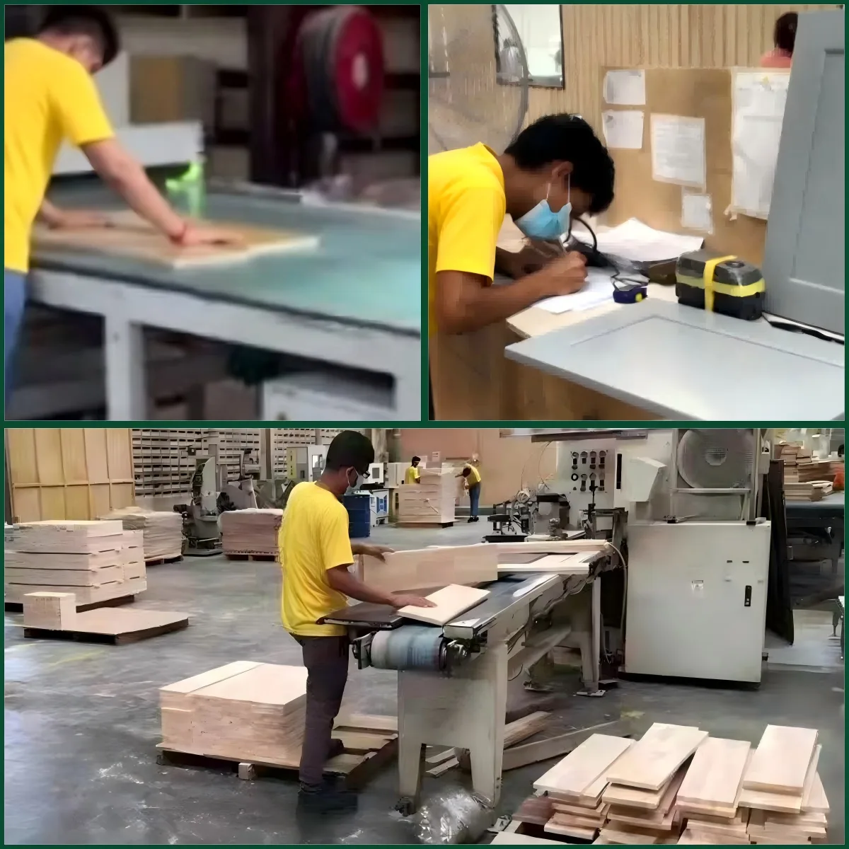 Wood component production process